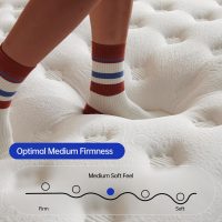 Full Size Mattress, 12 Inch Hybrid Full Mattress in a Box, Double Mattress with Memory Foam and Pocket Spring for Back & Lumbar Support,Soft,Pressure Relief,Zoned Support, Medium Firm - Image 3