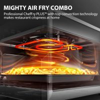 TOSHIBA ML2-STC13SAIT(SS) Air Fryer Combo Countertop Microwave Ovenwith 2.4-Inch Color Screen, Origin Inverter Technology, Smart Sensor, Compatible with Alexa, 1100W, 1.3 Cu.Ft, Silver - Image 3