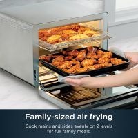 Ninja Air Fryer & Toaster Oven | Prestige Smart XL Countertop Oven | Bakes up to 20 Cookies, Fits up to a 12lb Turkey | Pizza, Toast, Bake, Air Fry & Reheat | 1800 Watts | Stainless Steel | DT501​ - Image 4