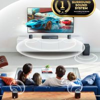 ULTIMEA 7.1ch Sound Bar with Dolby Atmos, Surround Sound System for TV with 4 Surround Speakers, Sound Bar for Smart TV with App Control, Soundbar with Subwoofer for Home Theater, HDMI eARC, Aura A60 - Image 2
