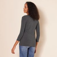 Amazon Essentials Women's Regular-Fit 3/4 Sleeve V-Neck T-Shirt (Available in Plus Size), Multipacks - Image 3