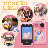 Kids Phone for Girl Toys, Kids Camera Toy Smart Phone Birthday Gifts Toddler Ages 2, 3, 5, 7, 8, 10 Year Old, Educational Learning Toys with 2.8" Touchscreen, Music Player, Video Player, Game (Pink) - Image 7