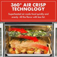 Emeril Lagasse Extra Large French Door Air Fryer Toaster Oven Combo, 24 Cooking Functions and Digital Controls, 7 Accessories Included, Stainless Steel Finish, 26QT Capacity - Image 4