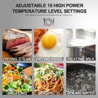 Duxtop 1800W Portable Induction Cooktop Countertop Burner, Black 9100MC/BT-M20B - Image 5