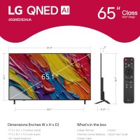 LG 65-Inch Class QNED AI 4K QNED82A Series Smart TV w/AI Sound, HDR10, 4K Super Upscaling, Filmmaker Mode, Wow Orchestra, Alexa Built-in (65QNED82AUA, 2025) - Image 2
