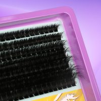 C Curl Lash Clusters Extensions 280 Pcs Individual Eye lash Clusters 100D Cluster Eyelash Lashes Wispy Clusters Lashes Makeup at Home - DIY Lash Extension Kit for Self Application (9-18MM) Mix - Image 6