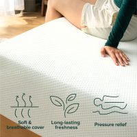 ZINUS 12 Inch Queen Green Tea Memory Foam Mattress [New Version], Fiberglass free, Medium Firm Feel, Zoned Pressure Relief, Certified Safe Foams & Fabric, Mattress in A Box - Image 7