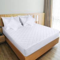 Utopia Bedding Quilted Fitted Mattress Pad, King Size, Elastic Fitted Mattress Topper Protector and Cover Stretches up to 16 Inches Deep, Machine Washable (White) - Image 6