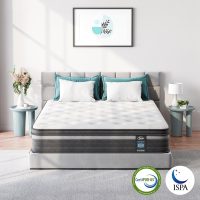 TeQsli Queen Mattress, 12 Inch Queen Size Mattresses in a Box, Gel Memory Foam Hybird Mattress with Individual Pocket Spring, Pressure Relief, Motion Isolation, Fiberglass Free - Image 5