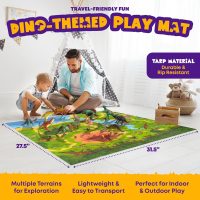Beyond Innoventions Dinosaur Toys for Kids 2-4 | Value Pack of 12 Realistic Dino Toy, Play Mat & Storage Box Included | Non-Toxic & BPA Free | Plastic Dinosaur Toys for Kids 3-5 - Toy Dinos - Image 3