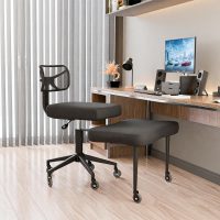 Ergonomic Cross Legged Office Chair with Rubber Wheels - Breathable Mesh Fabric - 360° Swivel ADHD Chair, Wider & Thicker Cushions for Meditation Chair, Criss Cross, and Kneeling - Image 9