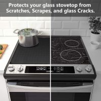 Stove Top Cover for Electric Stove - Silicone Stove Mat for Glass Top, Glass Cooktop Protector, XL Dish Drying Mats For Kitchen,Oven Covers for Electric Stove (Black,28 x 20) - Image 6