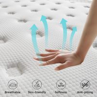 Queen Size 10 Inch Memory Foam Hybrid Mattress, Pocket Spring in a Box for Motion Isolation, Strong Edge Support, Pressure Relief, Medium Firm, CertiPUR-US - Image 2