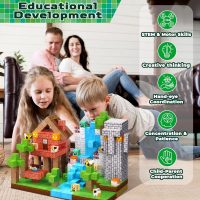 150PCS Magnetic Blocks - Magnetic Building Blocks, Magnet Cubes Toys Stacking, Build Forest World Set, STEM Montessori Sensory Toys for Kids Boys Girls Ages 3-5 6-8 Easter Birthday Gifts - Image 6