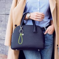 Keychain Bracelet, Woven Leather Wristlet Keychain for Women and Men for Car Keys, Bag Decoration - Image 6