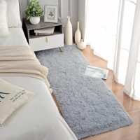 Chicrug Soft Runner Rugs for Bedroom Living Room Plush Fluffy Rug 2x6 Feet, Shag Furry Area Rug Carpet Non Shedding for Nursery Children Kids Girls Room Home Decorative, Grey - Image 7