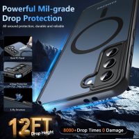 Hensinple for Samsung Galaxy S21 Case with 200% Stronger Magnetic,Military-Grade Drop Protection s21 Phone Case-Anti-Scratch & Anti-Fingerprint Matte, Skin-Friendly Galaxy s21 5g case[6.2"]-Black - Image 3