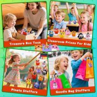 12 PCS Party Favors for Kids, Silicone Animal Pop Fidget Toys with Suction, Birthday Gifts for Boy Girls, Treasure Box Toys, Goodie Bag Stuffers, Prizes for Kids, Pinata Stuffers - Image 6