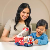 Bluey Firetruck Toy with Firefighter Bingo, Bob Bilby Figures | Extendable Ladder & Hose | Includes Stickers - Perfect for Kids Ages 3+ - Image 8
