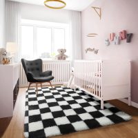 KICMOR Area Rugs for Bedroom Living Room, 4x6 Black and White Fluffy Soft Checkered Rug Fuzzy Shag Shaggy Carpet, Indoor Plush Floor Rugs for Kids Boys Girls Teen Dorm Nursery Home Decor Aesthetic - Image 6