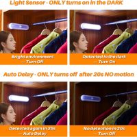 STAR-SPANGLED 3 Pack 7” Motion Sensor Lights Indoor Battery Operated, Stick on LED Light for Closet, Stairs, Under Cabinet, Cool White - Image 3
