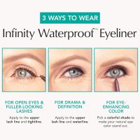 Thrive Causemetics Infinity Waterproof Eyeliner Pencil, Built In Sharpener & Smudge Tip, Long Lasting, Smudge Proof, Hyaluronic Acid & Shea Butter, Vegan & Cruelty Free, Lauren (Black Matte) - Image 6
