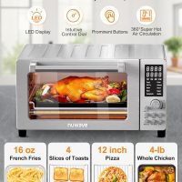 Nuwave Bravo Pro Smart 21QT Toaster Oven Air Fryer Combo, Convection Oven Countertop, 10 functions all in 1, with even & quick crisp technology, 50-450°F, 1800W, Stainless Steel - Image 6