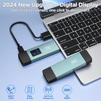 2025 Upgraded Wireless HDMI Transmitter and Receiver, LED Display, 4K Decode 1080P@60Hz Ultra HD Video Output, Plug&Play 5G+2.4G for Video and Audio to Monitor from PC/Projector/TV Box - Image 2