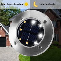 INCX Solar Lights for Outside,12 Pack Solar Lights Outdoor Waterproof, Solar Garden Lights Landscape Lighting for Patio Pathway Lawn Yard Deck Driveway Walkway, Cold White - Image 4