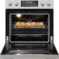 Kenmore Front Control Electric Range Oven with 5 Cooktop Elements with 7 Cooking Power Options, True Convection, Steam and Self Clean, Freestanding Oven, 4.8 cu. ft. Capacity Stainless Steel - Image 6