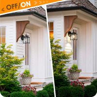 Outdoor Wall Lantern, Exterior Waterproof Wall Sconce Light Fixtures, Black Front Door Wall Lighting with Clear Beveled Glass Shade, 2 Pack - Image 9