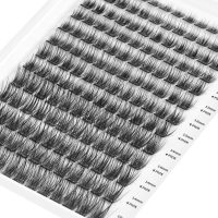 Self Adhesive Eyelashes, 156 Pcs Self Adhesive Eyelash Clusters, No Glue Needed, Invisible 2-Strip Tape - Longer Lasting, No Sticky Residue Pre Glued Eyelashes (Volume-Mixed) - Image 2