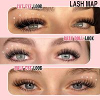 Wispy Lash Clusters Kit Cluster Eyelash Extensions Natural Lash Extension Kit C Curl Fluffy Individual Eyelashes with Bottom Lashes Clusters Waterproof Bond and Seal DIY at Home - Image 5