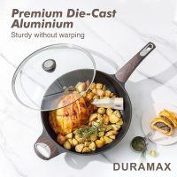 SENSARTE Nonstick Frying Pan Skillet with Lid, 12 Inch Large Deep Frying Pan, 5 Qt Non Stick Saute Pan with Cover, Induction Pan, Healthy Non Toxic Cooking Pan with Helper Handle, PFOA PFOS Free - Image 4