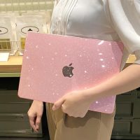 MEEgoodo Glitter Case for M4/M3/M2 MacBook Air 15 inch Case 2025 2024 2023, Fit Model (A3241/A3114/A2941), Laptop Shell with Keyboard Cover&Camera Cover&OTG Adapter& Screen Protector, Glitter Pink - Image 6