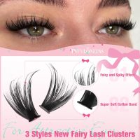 TNFVLONEINS Lash Clusters Wispy Eyelash Clusters Spiky Individual Lashes Clusters D Volume Cluster Eyelash Extensions DIY Lash Cluster Extension Thick Eye Lash Cluster (10-16MM,3 Styles) - Image 3