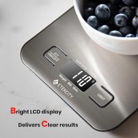 Etekcity Food Kitchen Scale, Digital Grams and Ounces for Weight Loss, Baking, Cooking, Keto and Meal Prep, LCD Display, Medium, 304 Stainless Steel - Image 4
