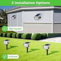 nipify Solar Lights Outdoor Waterproof, Motion Sensor Spot Lights- 4 Pack/56 LED/3 Modes Solar Powered Spotlights 2-in-1 Auto On/Off Landscape Lighting for Outside Yard Wall Garden, Cool White - Image 5