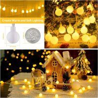 JMEXSUSS 100 LED Connectable Globe String Lights Indoor Bedroom, 33ft Warm White Christmas String Lights Plug in with Remote, 8 Modes Hanging Fairy Lights Outdoor for Room Classroom Dorm Party Decor - Image 6
