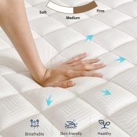 Full Mattresses,Memory Foam Hybrid 10 Inch Full Size Mattress in a Box,Individual Pocket Springs,Full Size Hybrid Mattress,Breathable,Black&White,Pressure Relief. - Image 5