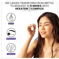Eyelash Enhancing Serum with HEXATEIN 1 Complex – Lash Serum for Eyelashes Conditioning & Hydrating – Longer-Looking, Fuller and Thicker Appearing Lashes – 3 mL / 0.1 fl oz - Image 4