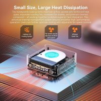 GEEKOM Mini PC AX8 Max, Dual 2.5G Lan AMD Ryzen 7 8745HS (Up to 4.9GHz, 3 Mode) Desktop Computers, Radeon 780M, 32GB DDR5 5600MHz RAM 1TB PCIe SSD, 2xUSB4/PD/WOL/8K 4 Display/Gaming/Business/Win11 Pro - Image 6