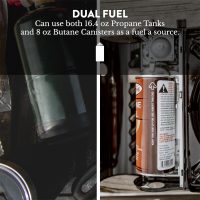 Gas One GS-3400P Propane or Butane Stove Dual Fuel Stove Portable Camping Stove - Patented - with Carrying Case Great for Emergency Preparedness Kit - Image 6
