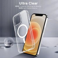 CACOE Magnetic Case for iPhone 12 & iPhone 12 Pro 6.1 inch-Compatible with MagSafe & Magnetic Car Phone Mount,Not Yellowing Anti-Scratch (Clear) - Image 5