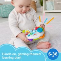 Fisher-Price Baby & Toddler Toy Laugh & Learn Game & Learn Controller Green Pretend Video Game with Music & Lights for Infants Ages 6+ Months - Image 2