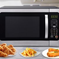 Farberware Countertop 1000 Watts 1.2 cu ft-Smart Sensor Microwave Oven with LED Lighting and Child Lock-Perfect for Apartments and Dorms-Easy Clean Black Interior, Stainless Steel - Image 6