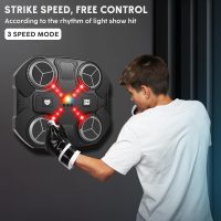 Music Boxing Machine Sport Toys for Kids,Wall Mounted Bluetooth Smart Punching Target,Training Pad Toy with Boxing Glove,Ideas Toys for Boys Girls Kids 3 4 5 6 7 8 9 10 11 12+ Years Old - Image 7