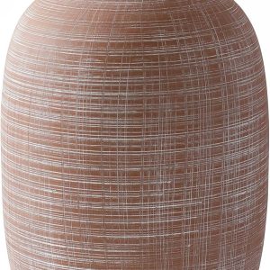 ALMA 9 in Narrow Mouth Terracotta Vase for Pampas Grass|Rustic Vases for Modern Farmhouse |Ceramic Boho Vase for Coffee Table Decor, Entryway Table, Bookshelf, Mantel Decor