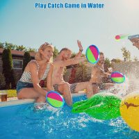Aywewii Fun Toss and Catch Ball Set Kids Games, Beach Outdoor Backyard Lawn Toys for Kids with 6 Paddles and 3 Balls, Birthday Gift for Age 3-12 Old Boys Girls Kids Adults Family - Image 5