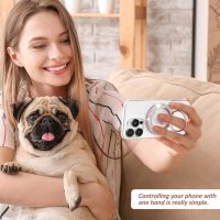 for MagSafe Phone Grip Stand, Magnetic Phone Ring Holder for MagSafe, Magnetic Ring Holder for iPhone. (Glitter Rose Gold) - Image 3
